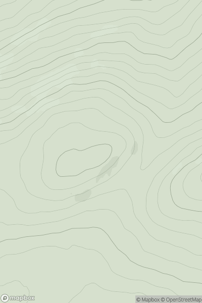 Thumbnail image for Beinn Bhan [Glen Albyn and the Monadh Liath] showing contour plot for surrounding peak